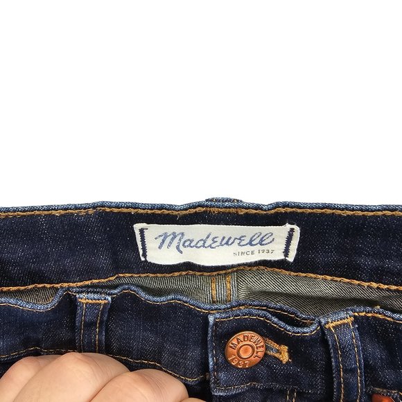 Madewell Womens Size 25 "Skinny Skinny" Denim Dark Wash Stretch Skinny Jeans - Picture 3 of 12
